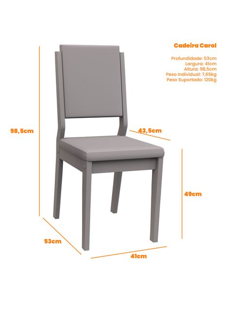 Juego de Comedor Barbi Rectangular 4 Sillas-2
