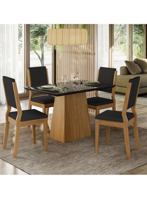 Juego de Comedor Barbi Rectangular 4 Sillas-4