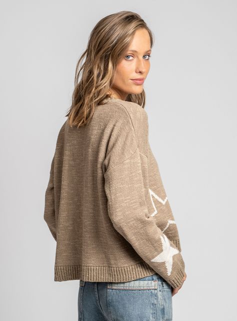 Chaleco Estrellas Beige Crudo-1