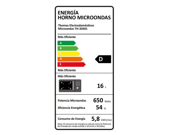 Microondas TH-20S01 20 litros Thomas-7