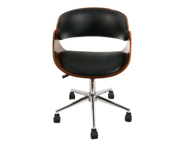 Silla de escritorio Bosco negro/café M+Design-0