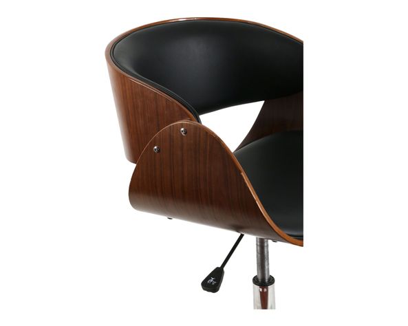 Silla de escritorio Bosco negro/café M+Design-2