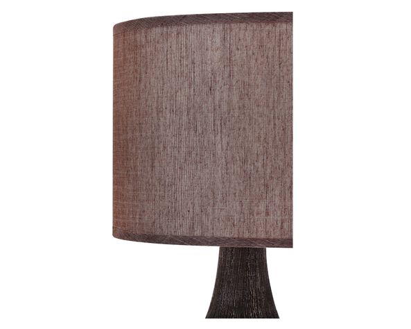 Lámpara sobremesa 1L 60W E27 Toscana III café Abitare-2
