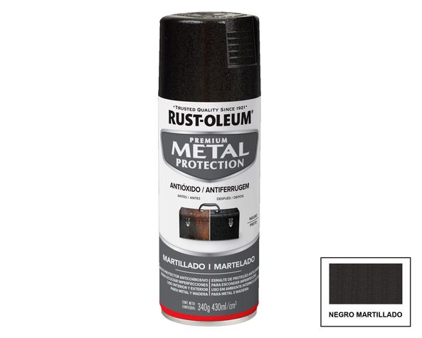 Pintura spray 430 ml Premium metal protection negro Rust-Oleum-0