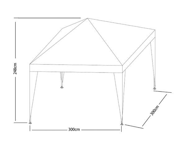 Toldo 3x3 m Rafia verde Outzen-4