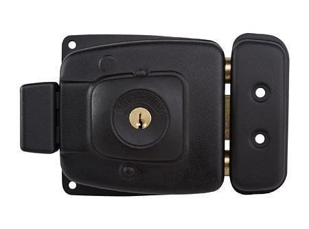 Cerradura sobreponer puertas de 30 a 65 mm 2002 negro Scanavini-0
