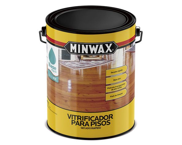 Vitrificador para pisos 1 galón Secado rápido transparente alto brillo Minwax-0