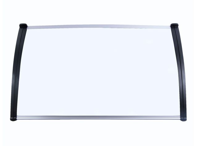 Alero listo protección policarbonato transparente Curvo 70x120 cm-0