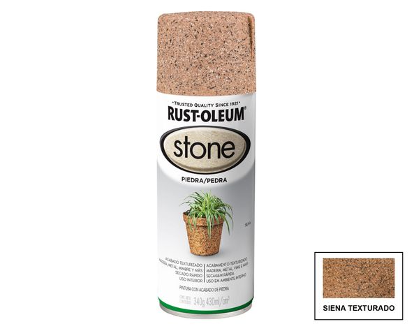 Pintura spray 430 ml Stone piedra siena texturado Rust-Oleum-0