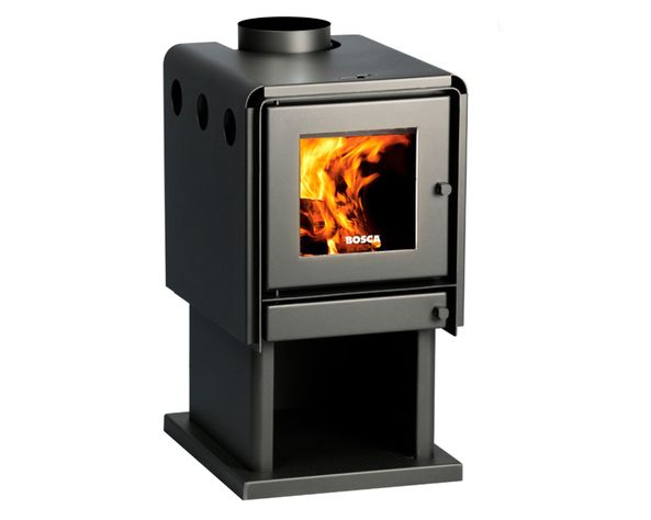Estufa a leña 10600W Limit 380 negro Bosca-0