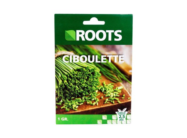 Semilla ciboulette común tiempo cosecha 2.5 meses x1 g Roots-1
