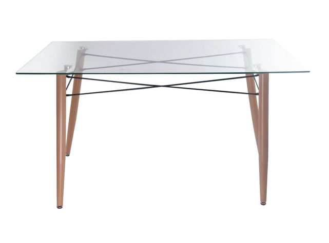 Mesa comedor Líneas transparente/natural M+Design-0