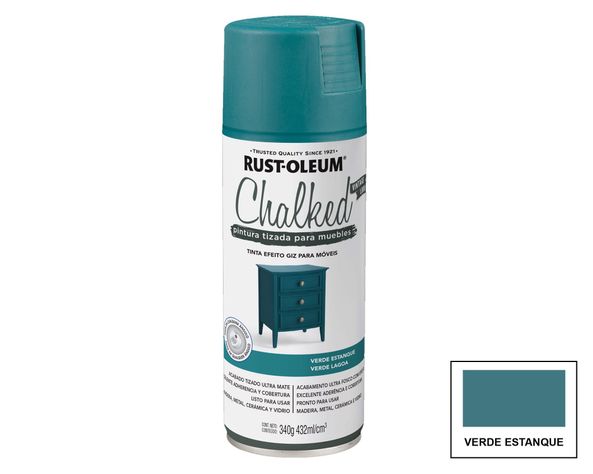 Pintura spray 340 gr Aero chalked azul estanque mate Rust-Oleum-0