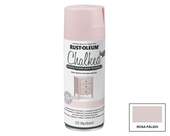 Pintura spray 340 gr Aero chalked rosa pálido mate Rust-Oleum-0