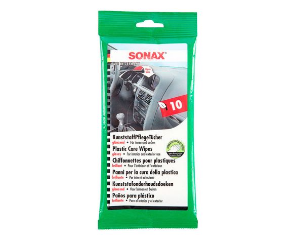 Toallitas húmedas para plástico 10 unidades Sonax-0