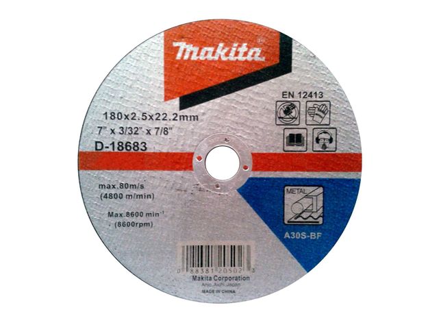 Disco corte metal 7" D-18683 recto Makita-0