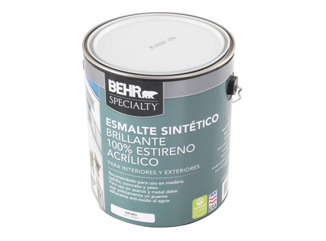 Esmalte sintético 1 galón Specialty negro brillante Behr-1
