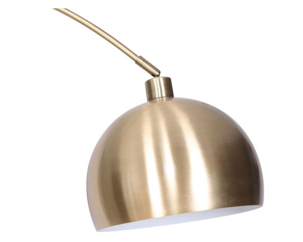 Lámpara pie 1L E27 Gold arco mármol Abitare-1