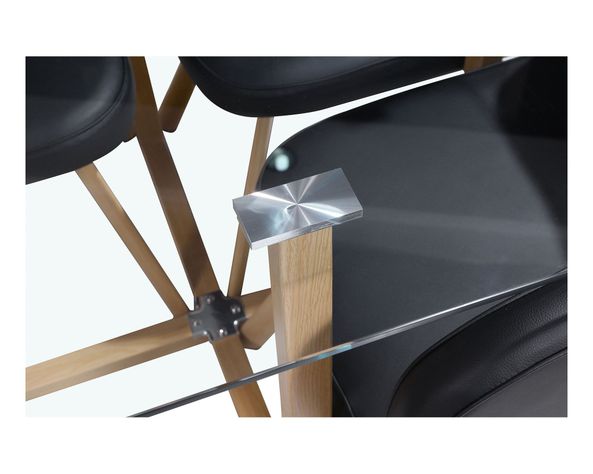 Comedor 4 sillas Pizza negro M+Design-5
