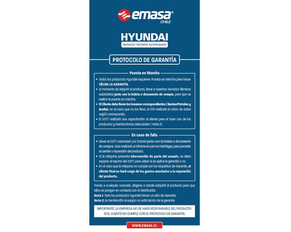 Generador a diesel eléctrico/manual 5500W 14 lt 78DHY6000LE Hyundai-6
