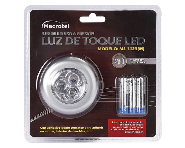 Luz de toque LED + 3 pilas AAA Macrotel-1