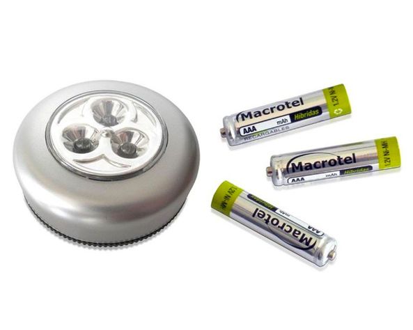 Luz de toque LED + 3 pilas AAA Macrotel-0