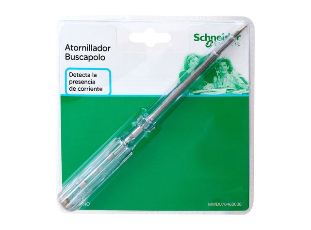 Atornillador 4'' buscapolo detecta corriente Schneider-5