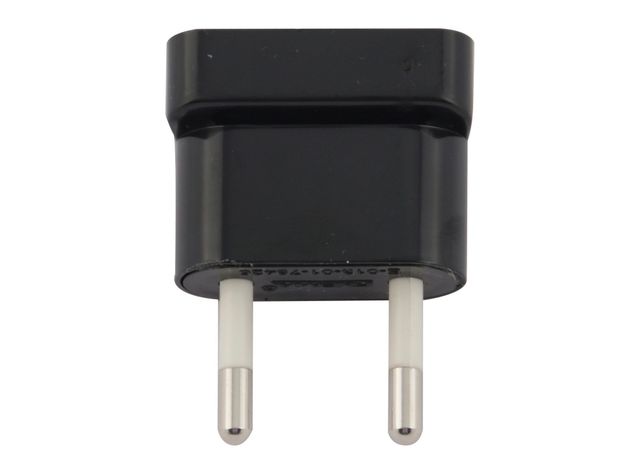 Adaptador patas planas 10A 250V negro Rema-0
