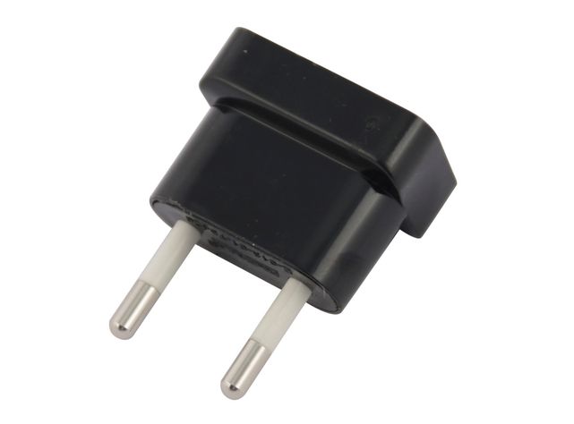 Adaptador patas planas 10A 250V negro Rema-2