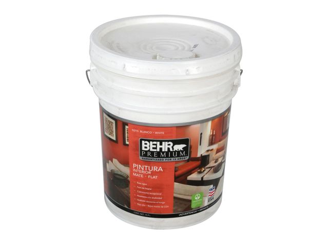 Esmalte al agua interior blanco mate Behr Premium Tineta-1