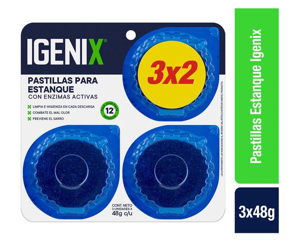Pastilla estanque 3 unidades Igenix-0