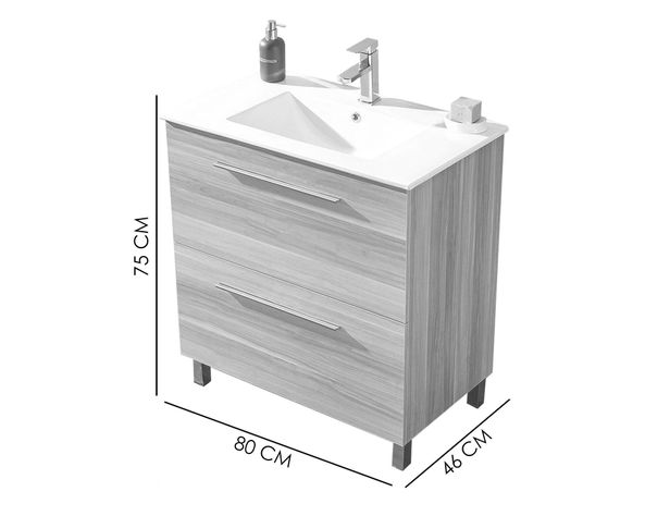 Mueble vanitorio 80 cm Anna natural Vessanti-3