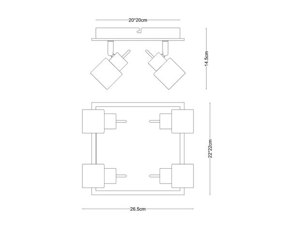 Spot 4L GU10 Altaír Abitare-6