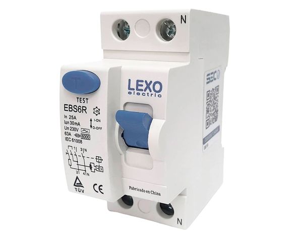 Interruptor diferencial 25/30A EBS6R blanco Lexo-5