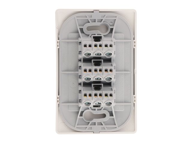 Placa armada interruptor 10A 9/24 blanco Bticino-1