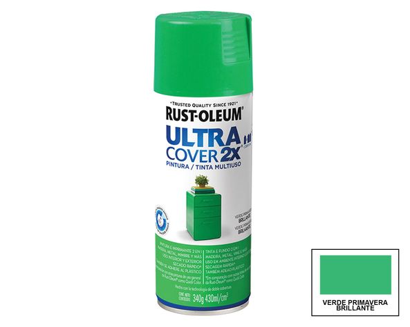 Spray multiusos verde primavera brillante Ultra Cover 2X-0