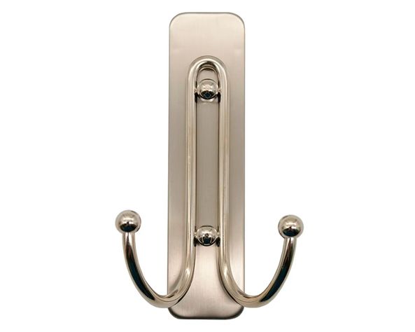 Gancho para baño doble Grande níquel satinado Command-2