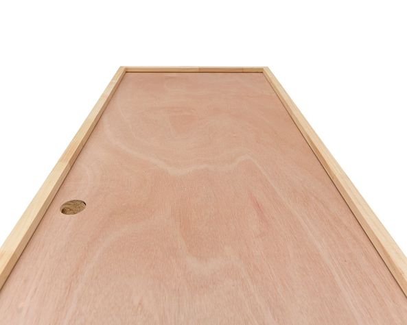 Puerta Interior Terciado 70x200 cm Igal Precolgada cm Igal izquierda con perforación.-3