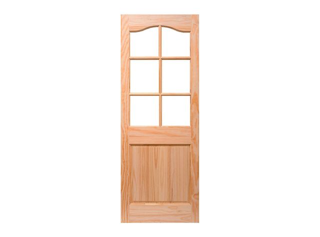 Puerta Pino Radiata Colico 6 vidrios 75x220 cm Moldupanel-1