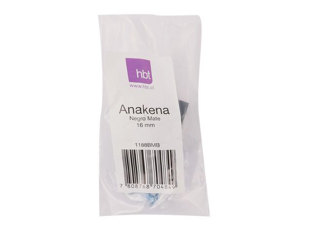 Perilla 16 mm Anakena negro mate hbt-1