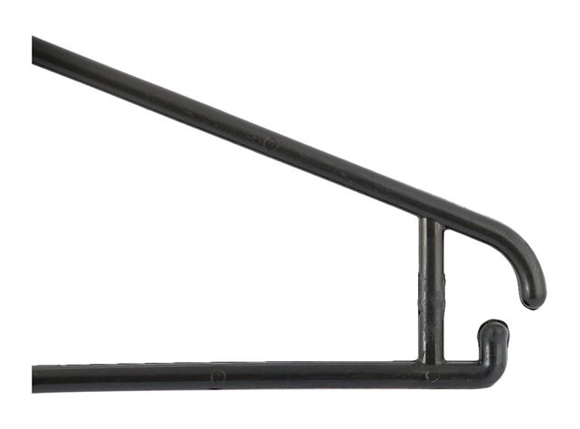 Colgador plástico negro 10 unidades Magla-2
