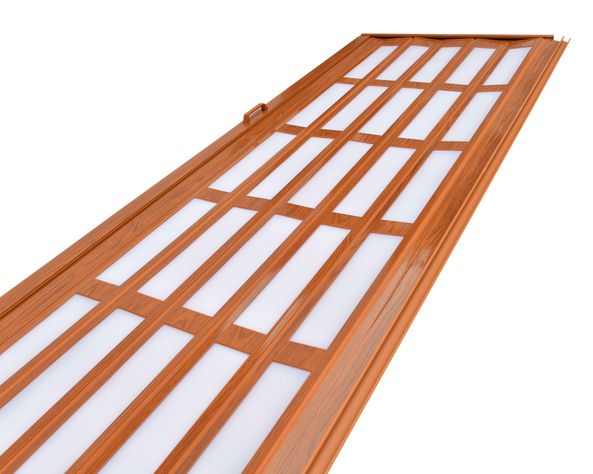 Puerta Plegable PVC 120x200 cm Baldara Café claro con ventana-2