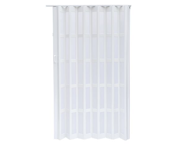 Puerta Plegable PVC 70x200 cm blanca con ventana Baldara-1