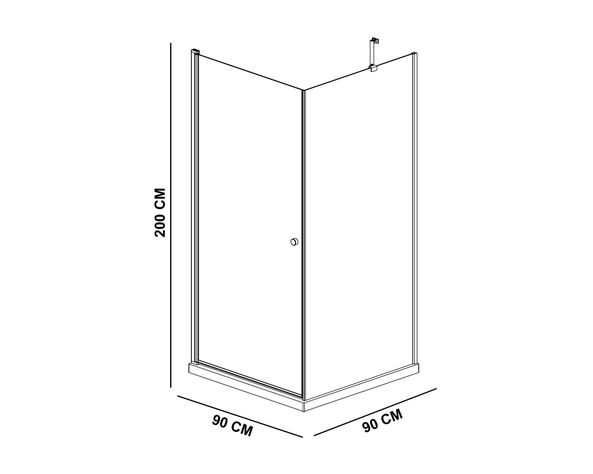 Shower 200x90x90 cm Venecia-1