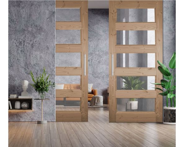 Puerta Pino Oregón Lanalhue 85x200 cm AFN-1