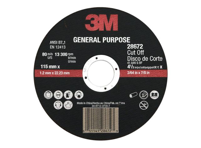 Disco corte general 4 1/2'' 3M-0