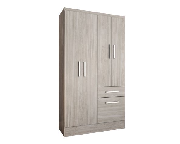 Clóset 4 puertas 1 cajón 1 zapatero crema M+Design-1