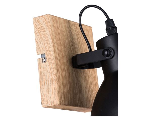 Aplique 1L E27 Factory negro Abitare-4