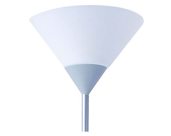 Lámpara pie 2L E27/E14 blanco/plateado Abitare-1