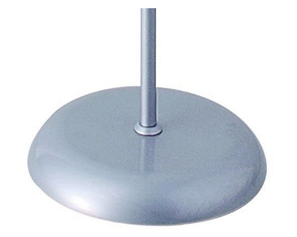 Lámpara pie 2L E27/E14 blanco/plateado Abitare-5